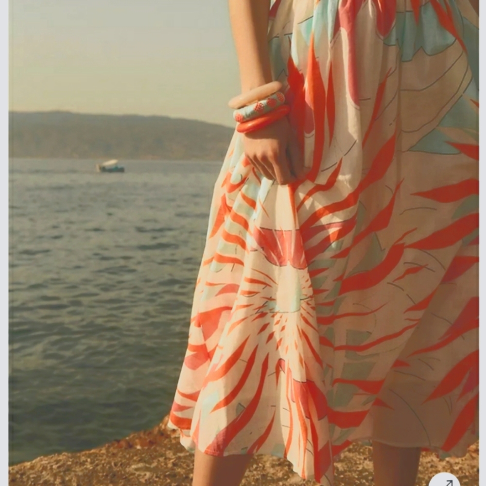 Maeve Floral Burst Maxi Skirt
